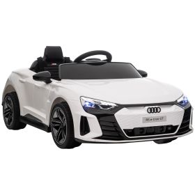 Aosom Electric Car for Kids 37-60 Months | 12V Ride-on Toy with Remote Control, Suspension, Horn Honking, Sleek White