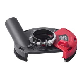 Angle Grinder Dust Shroud 4-5 in with 6 Clamping Washers Connect to Vacuum