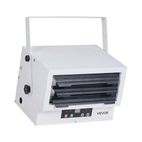 Electric Garage Heater, 5000-Watt (2500/5000W) Ceiling Mounted Shop Heater, With Remote Control & Overheat Protection & Low Noise Cross-flow