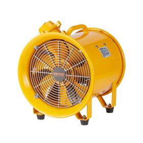 VEVOR Portable Ventilator, 12" Heavy Duty Cylinder Fan, 550W Strong Shop Exhaust Fan 2500CFM, 9.8ft Power Cord (No charging head)