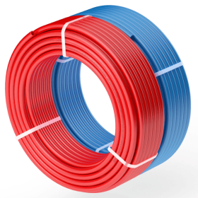 PEXB Pipe 2 rolls 1/2 inch x 100 feet non-oxygen barrier type - Radiant heat floor heating pipe Cold and hot water pipe universal (durable pressu