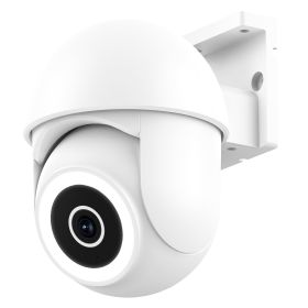 5MP 3K Outdoor WiFi Security Camera, AI Motion Detection, Color Night Vision, Spotlight & Siren, Two-Way Talk, Works With Alexa & Google Home (Color: White)